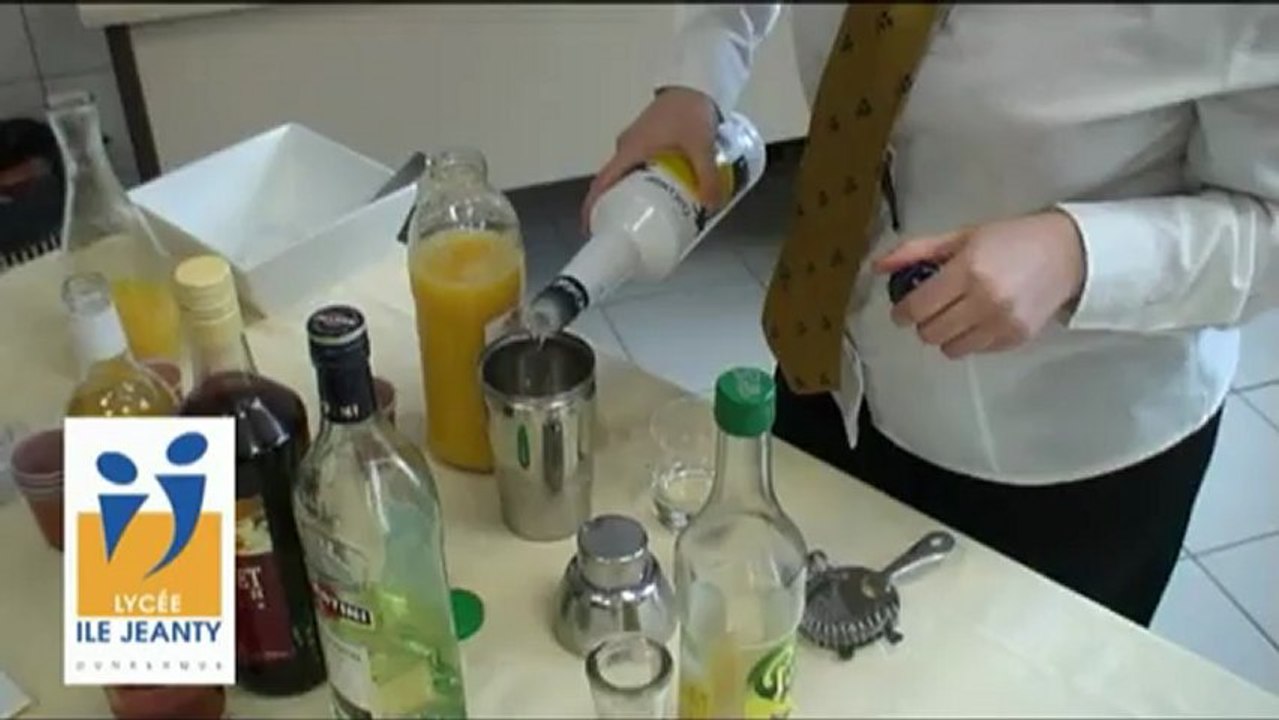 Préparation d'un cocktail