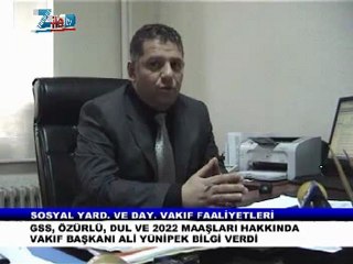 ZİLE SOSYAL YARD. VAKFI FALİYETLERİ
