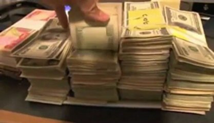 Chris Campbell flashing $100k in cash and 550 oz of silver