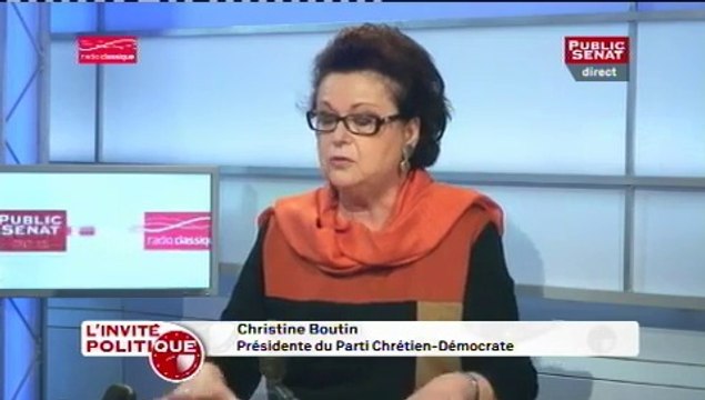 Christine Boutin : Le problème du mariage homosexuel c’est la fin des Droits de l’Homme