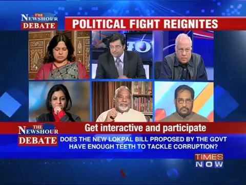 The Newshour Debate: Political fight reignites over Lokpal Bill (Part 1 of 2)
