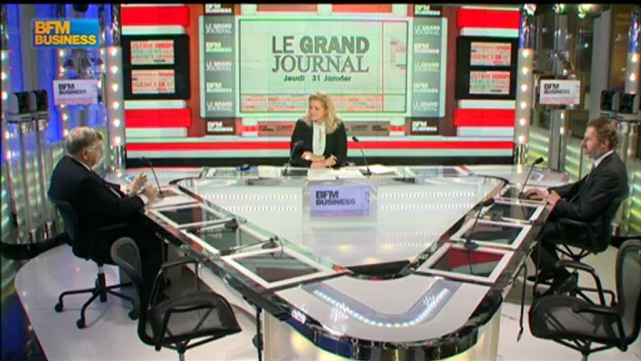 Guillaume de Seynes et Didier Lombard - 31 janvier - BFM : Le Grand Journal 4/4