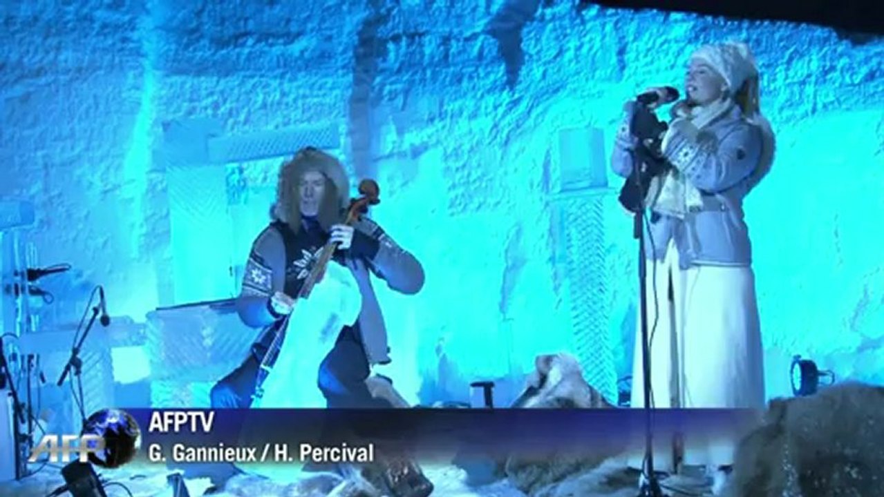 Instrumente aus Eis: Cooler Sound im hohen Norden