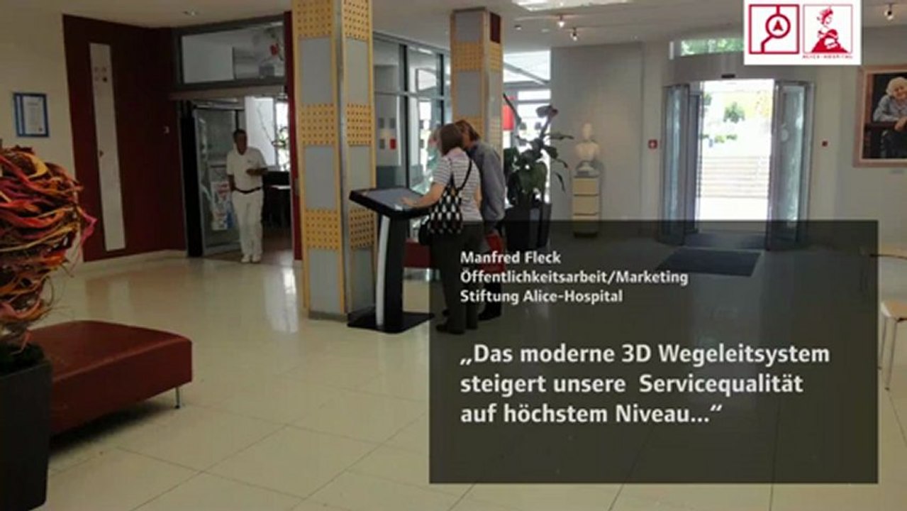 Sis realisiert 3d-wegeleitsystem im alice-hospital