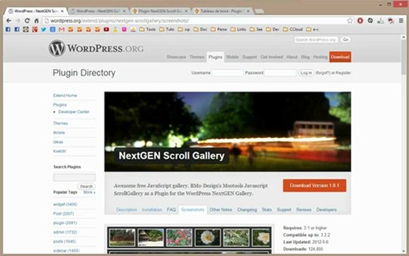 Tutoriel WordPress : NextGEN Scroll Gallery Créer des galeries d'images scrollables