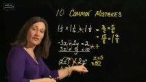 10 common maths mistakes to avoid -- explained on Stuckonhomework.com