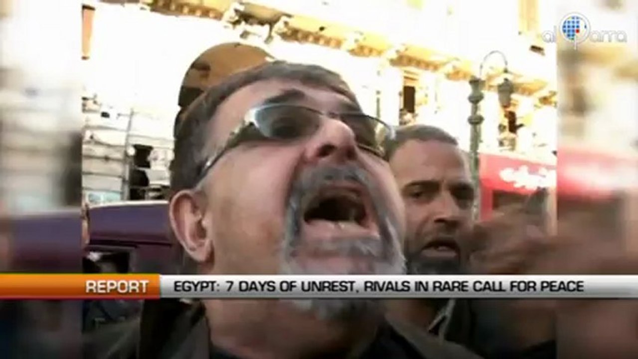 Egypt: 7 days of unrest, political rivals in rare call for peace
