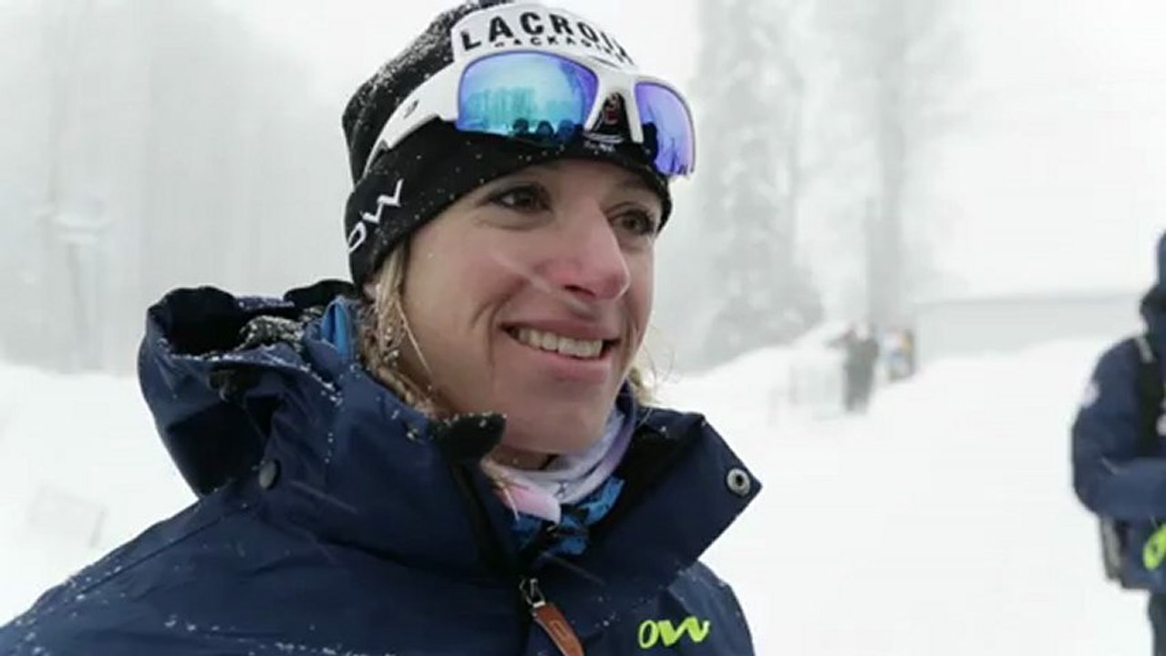 Itw2 d'Aurore Jean après son 1er podium en Coupe du Monde à Sotchi