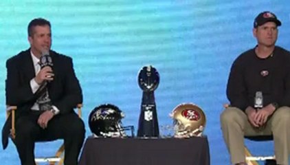 Harbaughs' Super Bowl Press Conference