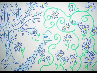 Le petit chemin de cailloux bleus