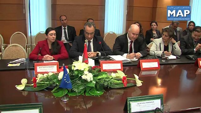 Séance de travail entre le groupe parlementaire mixte Maroc-UE et la délégation parlementaire européenne