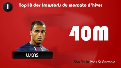 Top10 Transferts du Mercato d'hiver 2013