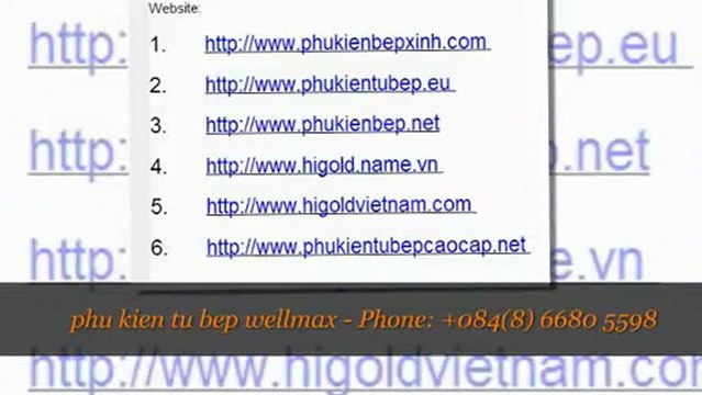 Bảng báo giá phụ kiện tủ bếp wellmax, phụ kiện inox wellmax, Hotline: 0909 816 786