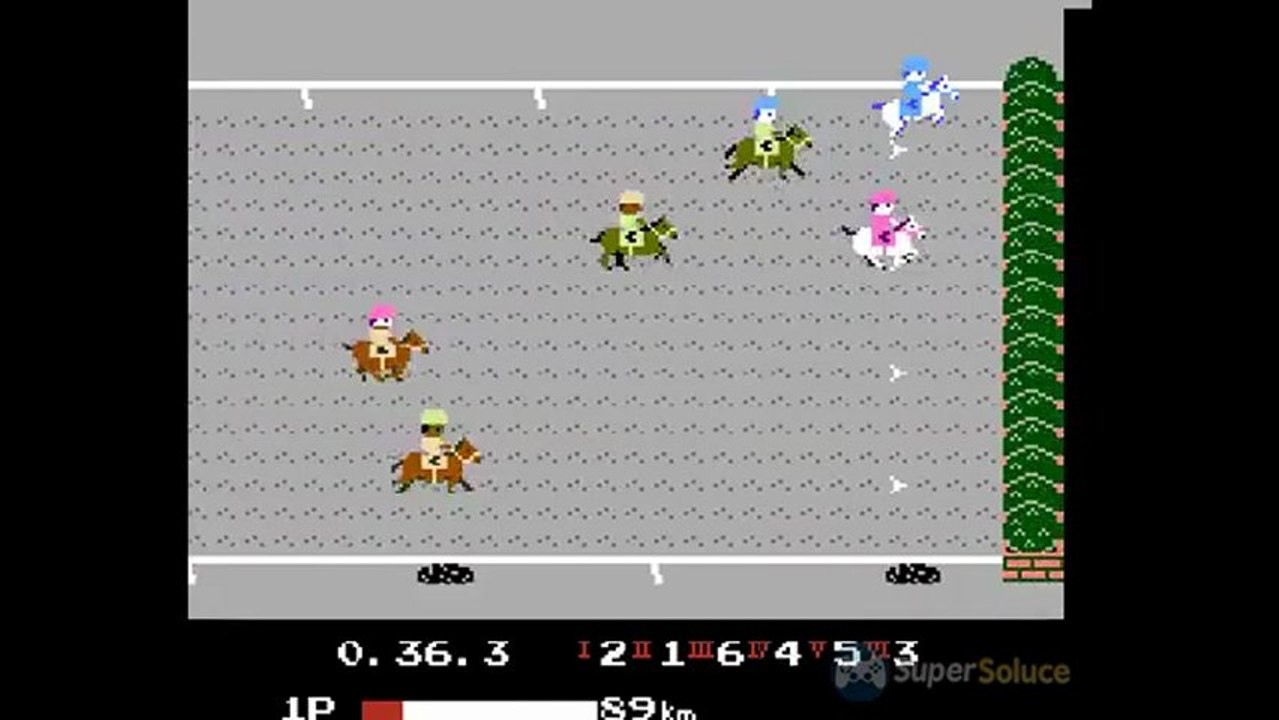Family Jockey : Quatre courses Hippiques sur NES