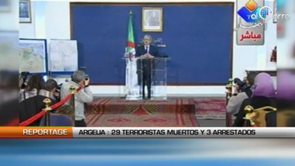 Argelia: 29 terroristas muertos y 3 prisioneros