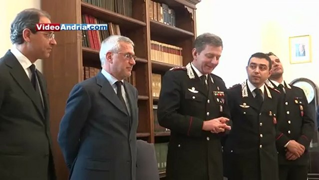 Consegnati gli attestati di riconoscimento ai carabinieri di Andria