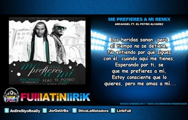 Arcangel Ft El Potro Alvarez - Me Prefieres A Mi (Official Mambo Remix) [Letra]