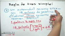 Ejercicios de regla de tres simple