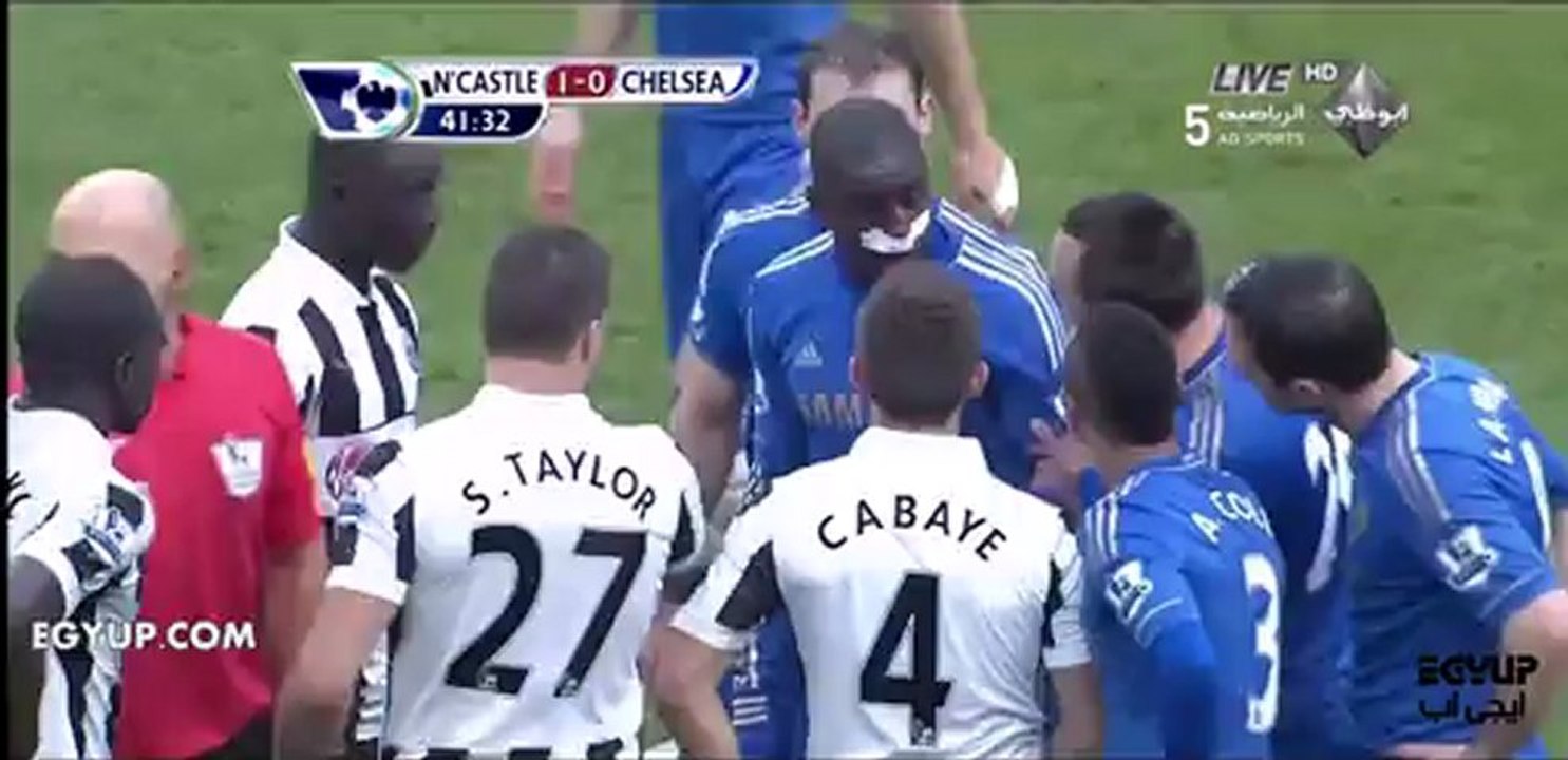 الهدف الاول - اهداف مباراة نيوكاسل و تشيلسى 2/2/2013