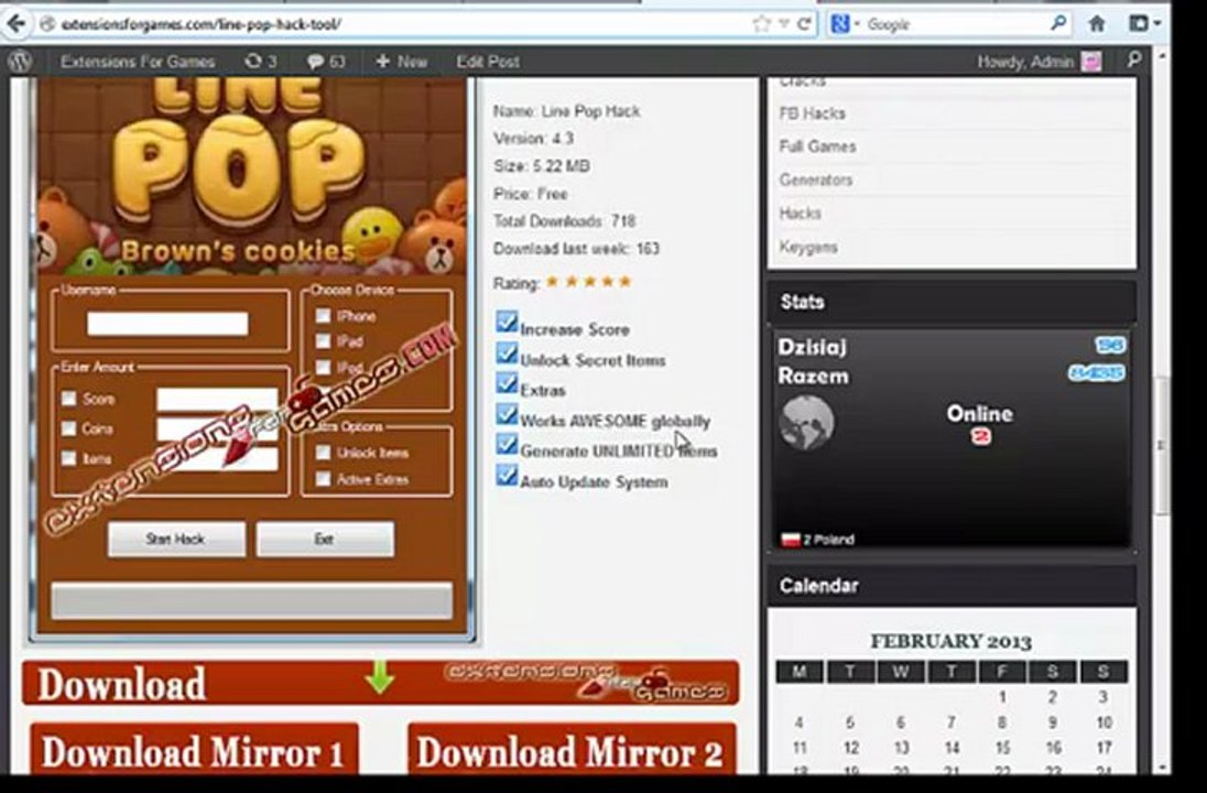 LINE POP Hack Tool FREE Download 2013