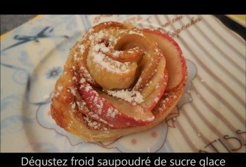 roses feuilletées aux pommes
