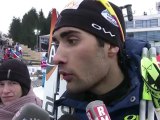 Itw Martin Fourcade médaillé d'argent au sprint -  Nove Mesto