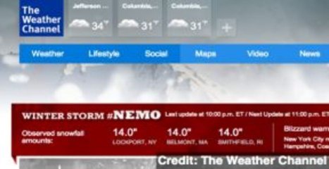 'Nemo' Name for Blizzard Starts Storm-Naming Feud