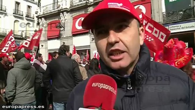 Trabajadores de Vodafone protestan contra el ERE