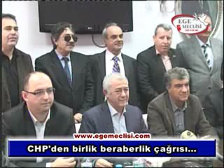 CHP'DEN BİRLİK BERABERLİK ÇAĞRISI