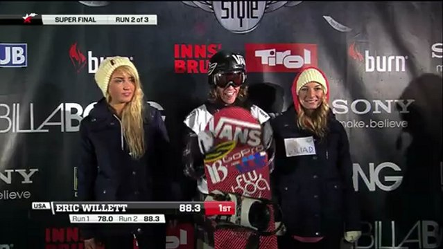 Eric Willett - Winner of the Billabong Air & Style Innsbruck 2013