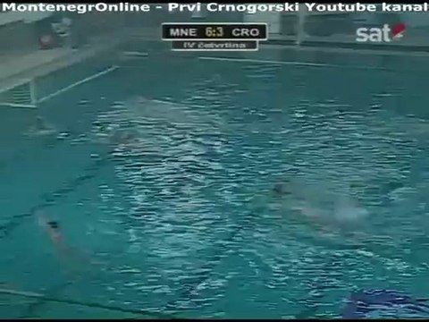 Crna Gora vs Hrvatska - 3 i 4 četvrtina (svjetska liga vaterpolo 2/2/2013 ...radio televizija crne gore)