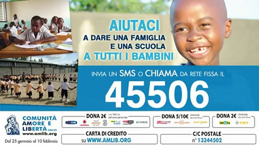 Video Per il Congo invia un SMS al 45506 \
