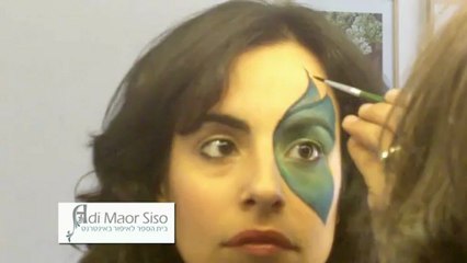 ציורי פנים של פרפר לתחפושות לנערות וילדות