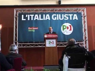 Napoli - Bersani: "Berlusconi e la Lega nemici del Sud" (31.01.13)