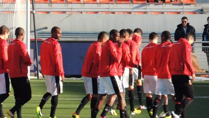 02/02/13 : FCL-SRFC : début de l'échauffement