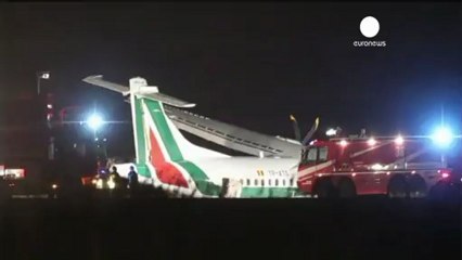 Aereo fuori pista a Roma: sequestrato l'Atr 72