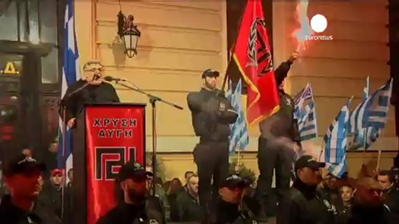 Yunanistan'da aşırı sağcı gösteri