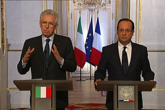 Point de presse avec M. Mario MONTI, Président du Conseil des ministres de la République italienne