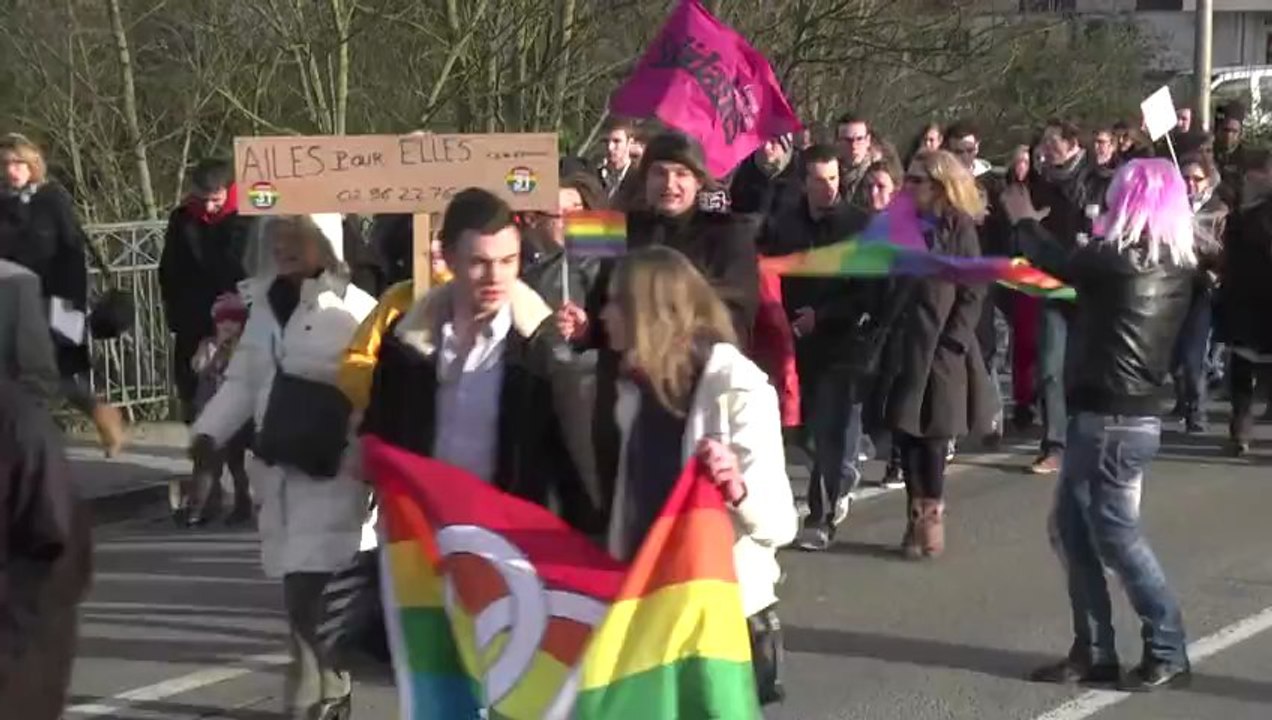 Mariage pour tous : deux manifestations s'opposent à Saint-Brieuc