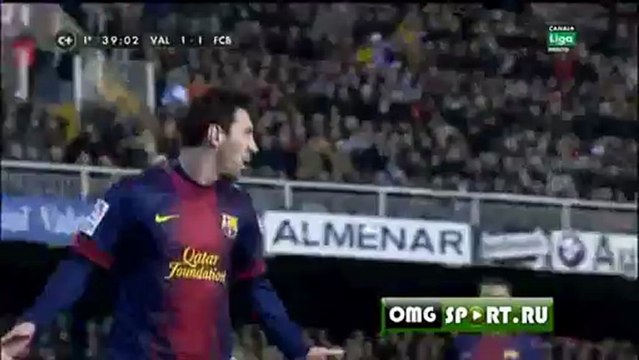 Валенсия - Барселона 1-1 Обзор матча HD 03.02.13