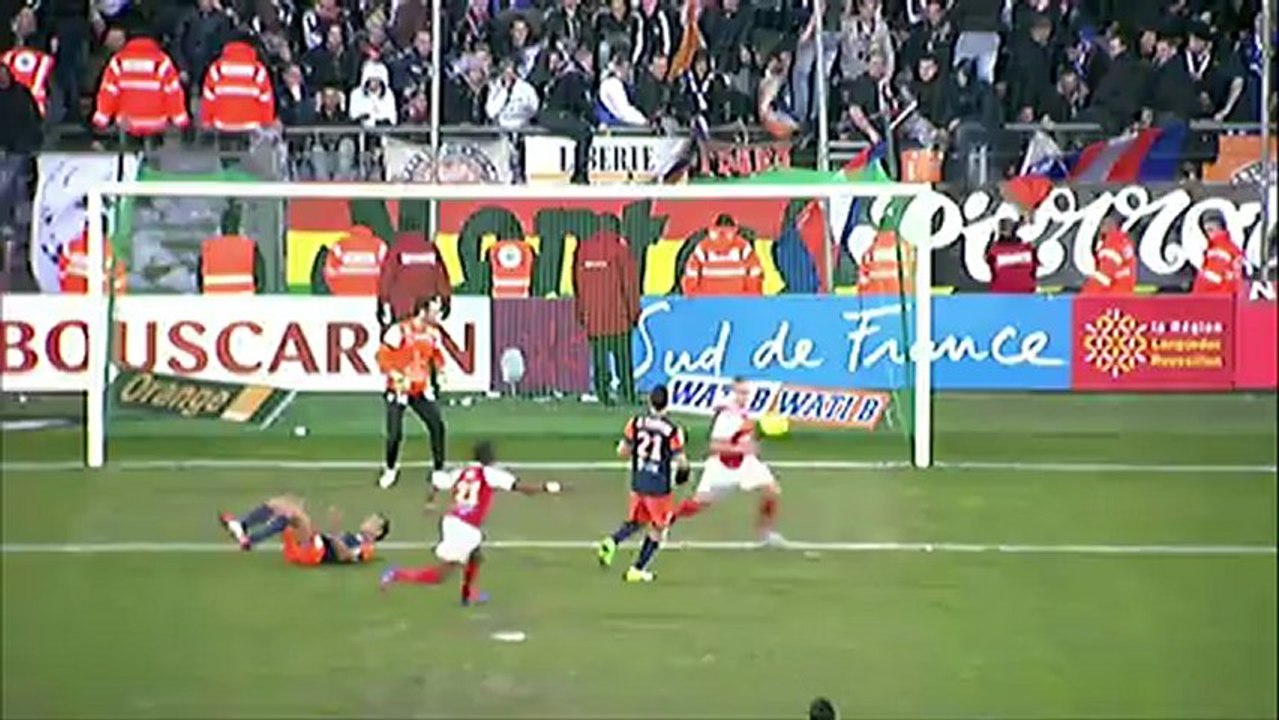 But Gaëtan COURTET (32ème) - Montpellier Hérault SC - Stade de Reims (3-1) - saison 2012/2013