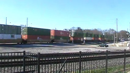 Union Pacific stack train east through Austell Ga.
