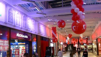 projecteurs galerie marchande Riom sud