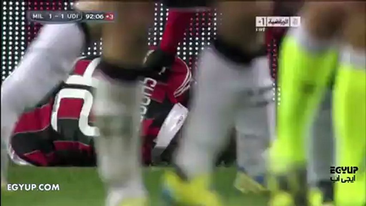 اهداف مباراة ميلان و اودينيزي 3/2/2013 فى الدورى الايطالى