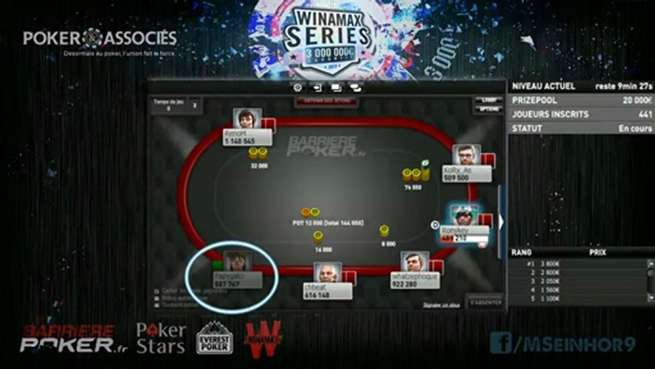 Sunday Coaching - Table Finale du Majestic sur Barrière Poker