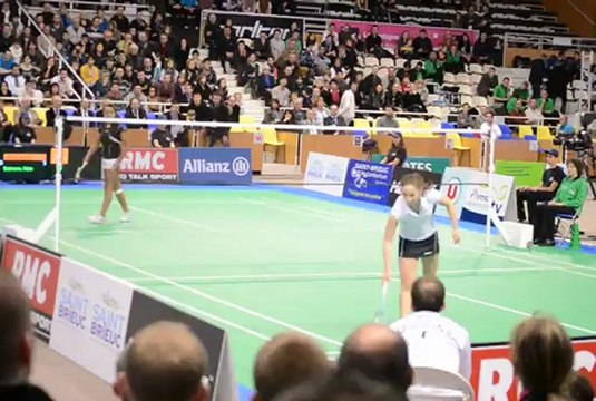 championnat de france de badminton Simple Dame à st brieuc février 2013