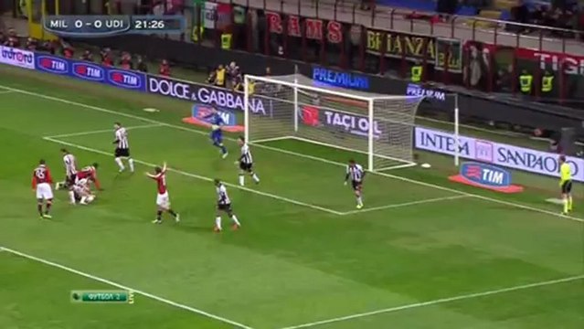 Футбол. Чемпионат Италии. 23 тур. Милан-Удинезе. 1 тайм (03.02.2013)