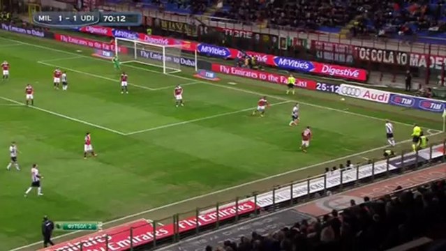 Футбол. Чемпионат Италии. 23 тур. Милан-Удинезе. 2 тайм (03.02.2013)