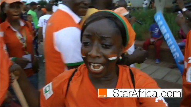 Côte d'Ivoire, le chant des supporters à la CAN Orange