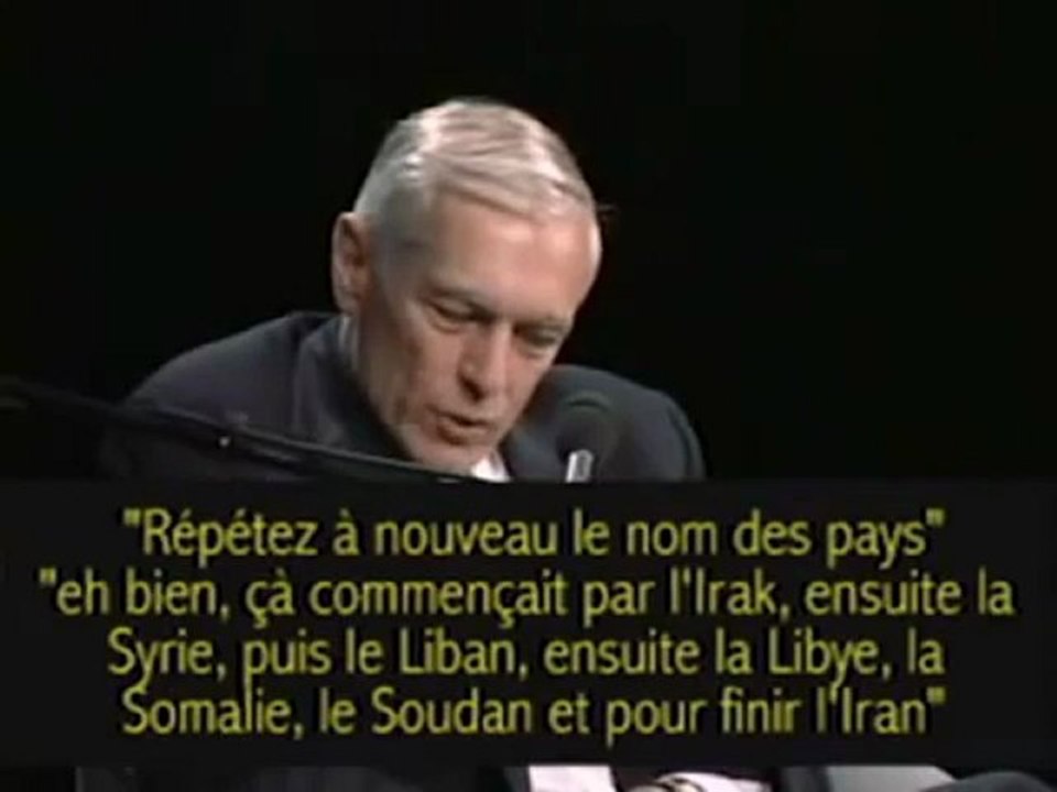 Général Wesley Clark (2007) - L'origine des guerres en Irak,Libye et les autres